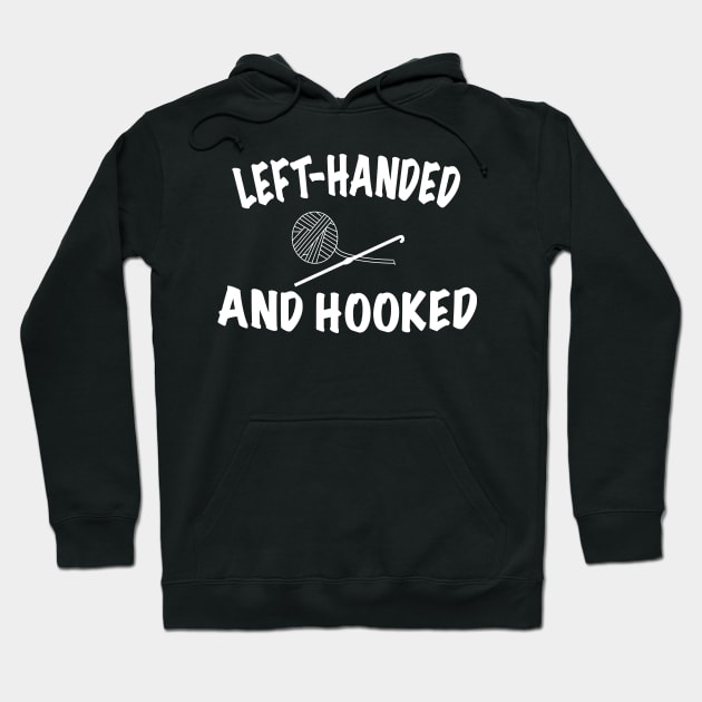 Left Handed and Hooked Crochet Hook Yarn Hoodie by SugarMootz